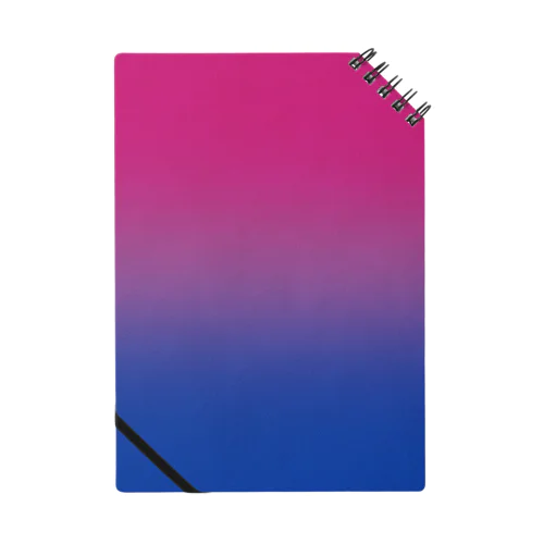 グラデーション　プライドフラッグ　バイセクシュアル Notebook