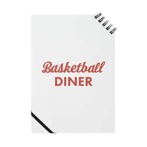 Basketball Diner ロゴタイプ赤 ノート