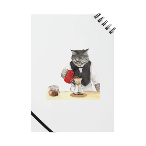 美味しいコーヒーを淹れる猫 Notebook