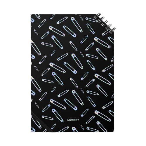 【ADDITIVITY】 セーフティーピン #HOLO Black Notebook