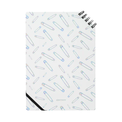 【ADDITIVITY】 セーフティーピン #HOLO White Notebook