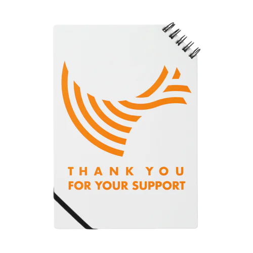 THANK YOU FOR YOUR SUPPORT / ORANGE Notebook