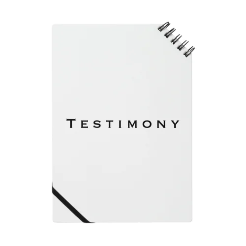 TESTIMONY ロゴ（color：Black Notebook