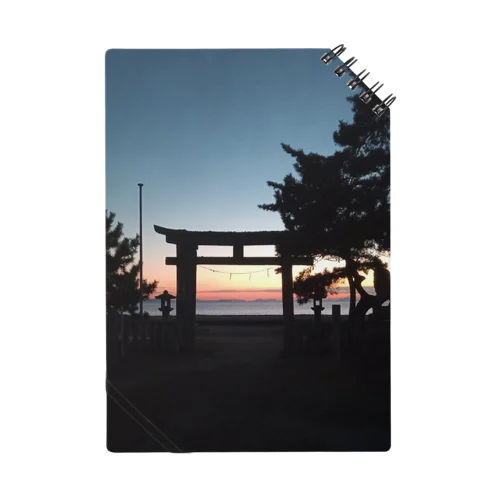 海岸沿い神社の幻想風景 Notebook