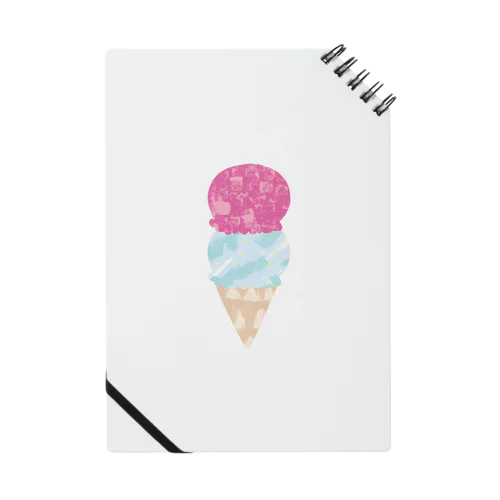 Happy circle icecream Notebook