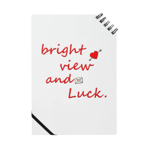 bright view and Luck. ( Front Red 帯無し ) Notebook