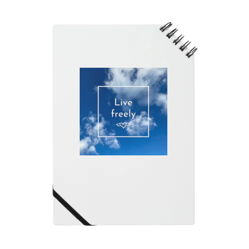 Live  freely 天使の羽根 Notebook