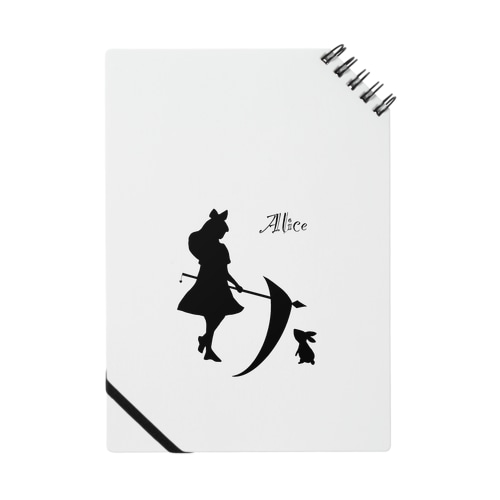 Alice & Rabbit(黒) Notebook