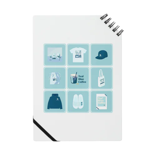 TealBlueItems _Cube BLUE Ver. Notebook