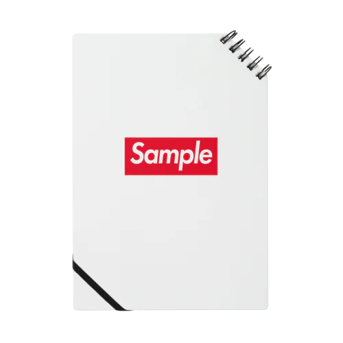 Sample -Red Box Logo- Notebook