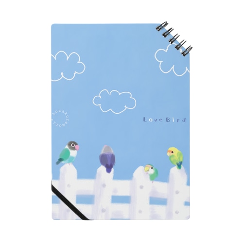 フェンスのラブバード Notebook