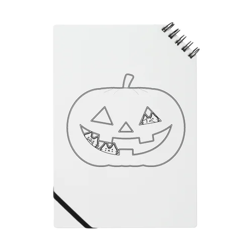 かぼちゃにゃ(モノトーン) Notebook