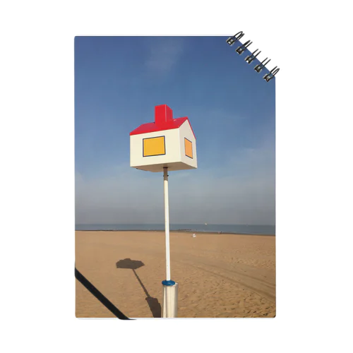 Post on the beach Notebook