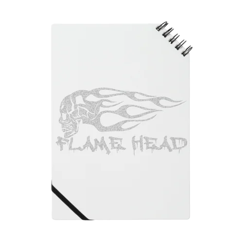 FLAME HEAD WHT Notebook