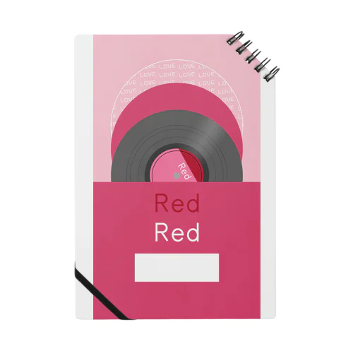 推し色★Red レコード ノート