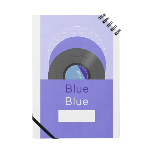 推し色★Blue レコード Notebook