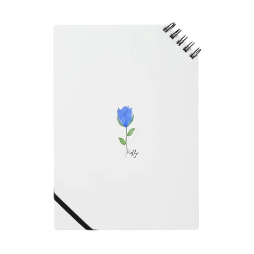 Blue Rose Notebook