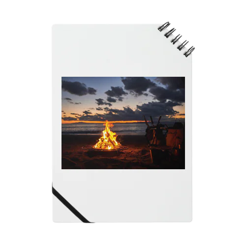 Warm fire and calm sea Notebook