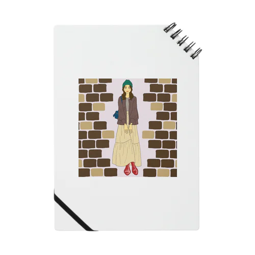 chocolate-brown brick Notebook