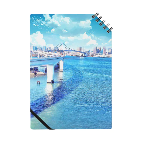 東京の景色(レインボーブリッジ) Notebook