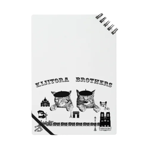 KIJITORA BROTHERS🐱Donation Items for cats きじとら兄弟🐱ひげねこ🐱凱旋門 エッフェル塔 ノートルダム大聖堂🐱 ノート