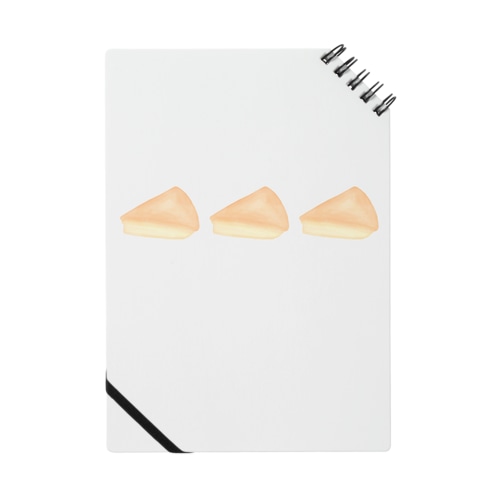 チーズケーキ/3つ(ゆるふわイラスト) Notebook