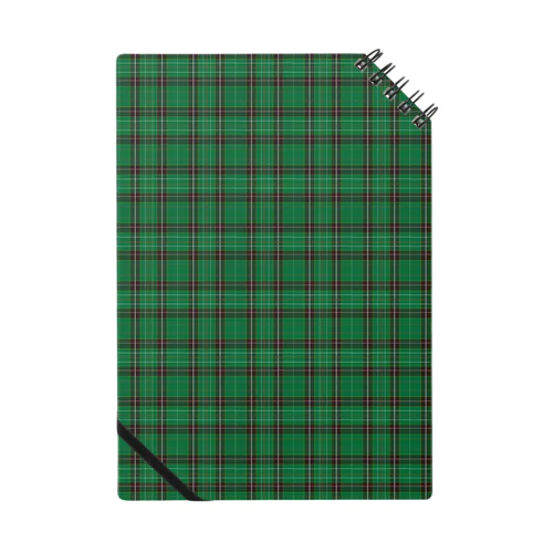 タータンチェック/グリーン Notebook