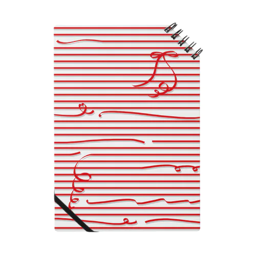 Red Stripes Notebook