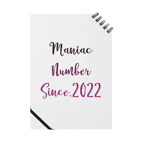 Maniac Number standardロゴ ノート