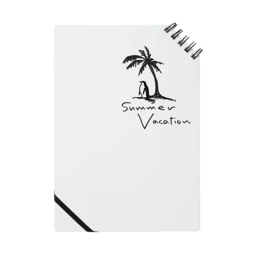 サマーバケーション　summer vacation ペンギンの夏休み Notebook