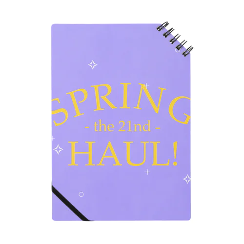 Spring Haul    purple×yellow ノート