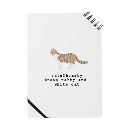猫1-9 キジ白猫 Notebook