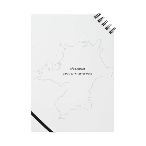 福岡県の地図 Notebook