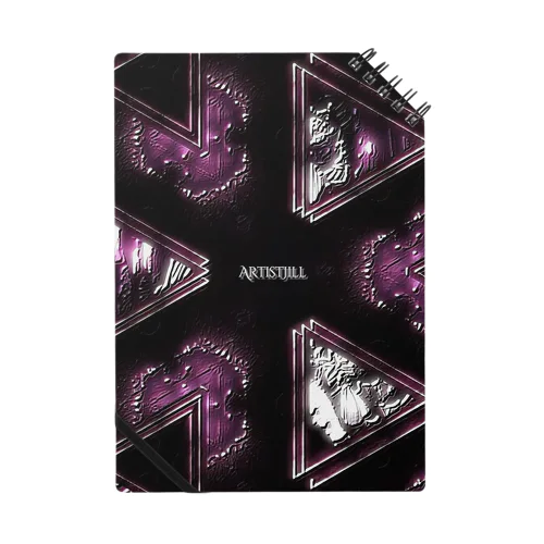 ジュエリー＊アート＊黒紅色 Notebook