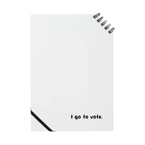 私は投票に行く／I go to vote. Notebook