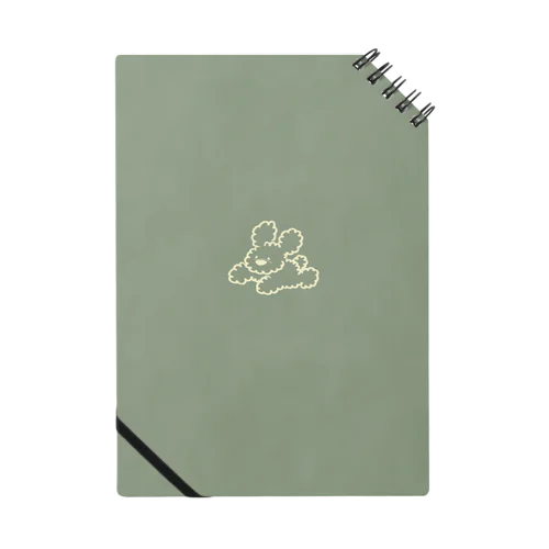 もこもこおいかけっこA5ノート（グリーン） Notebook