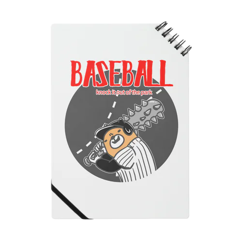 野球Bear2(凶悪顔クマシリーズ) Notebook