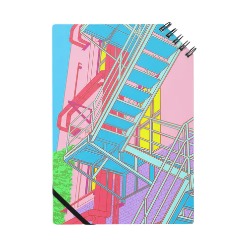 門司港駅の隣の建物の階段 Notebook