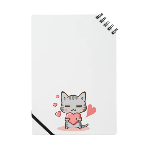 くつろぎ猫（ハート） Notebook