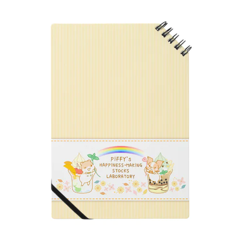 ピッフィー＆パッピィー　オレンジストライプ Notebook