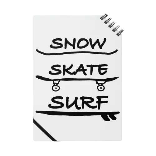 Snow Skate Surf Notebook