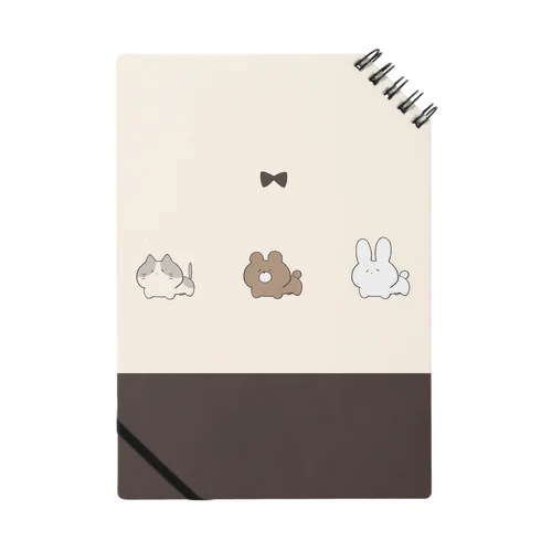 ねことくまとうさぎのゆるいグッズ Notebook