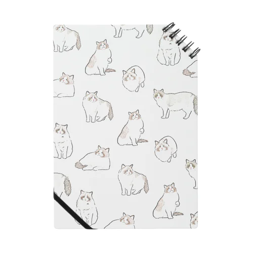 ねこがいっぱい(ラグドール) Notebook