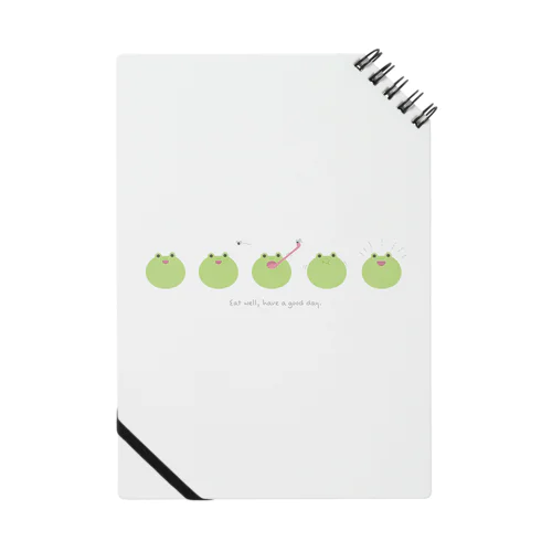 かえるの食事（白背景用） Notebook