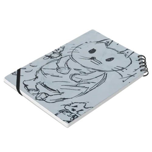 謎の画伯が描いた宇宙黒猫キョロちゃん ノート
