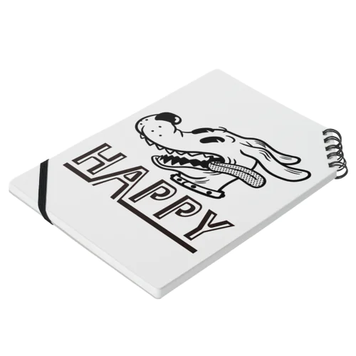 happy dog (black ink) Notebook