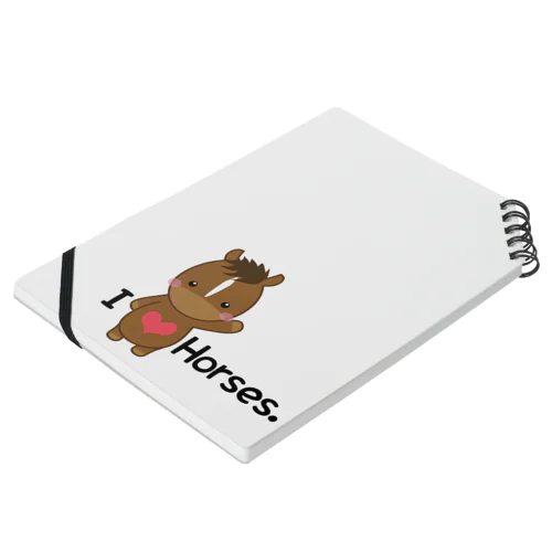 I love horse. Notebook