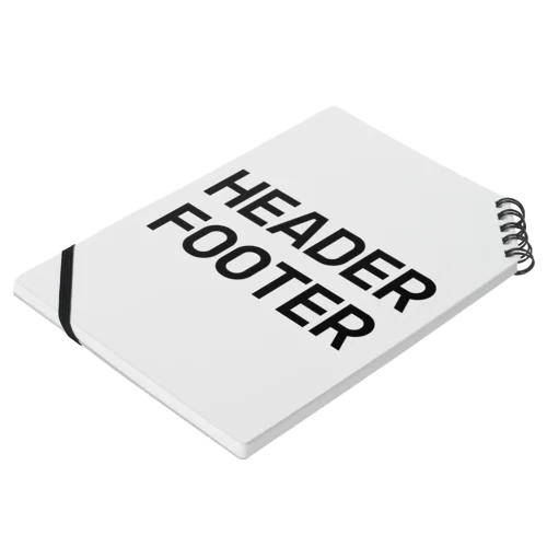 HEADER FOOTER Notebook