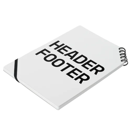 HEADER FOOTER ノート