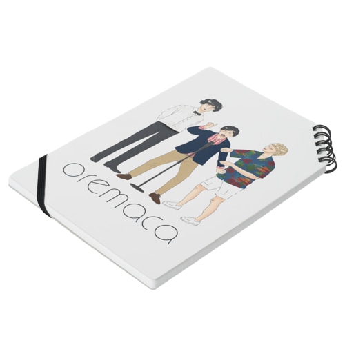 オレマカイラスト（カラー・文字黒） Notebook